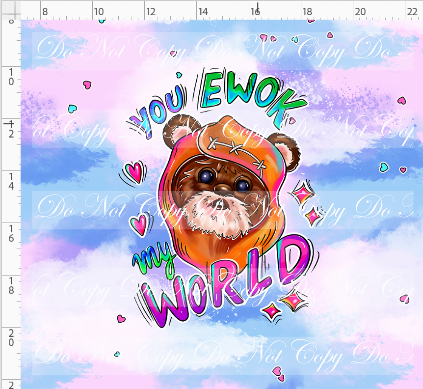 Valentine Star Doodles-Panel-Pink-Ewok-adult