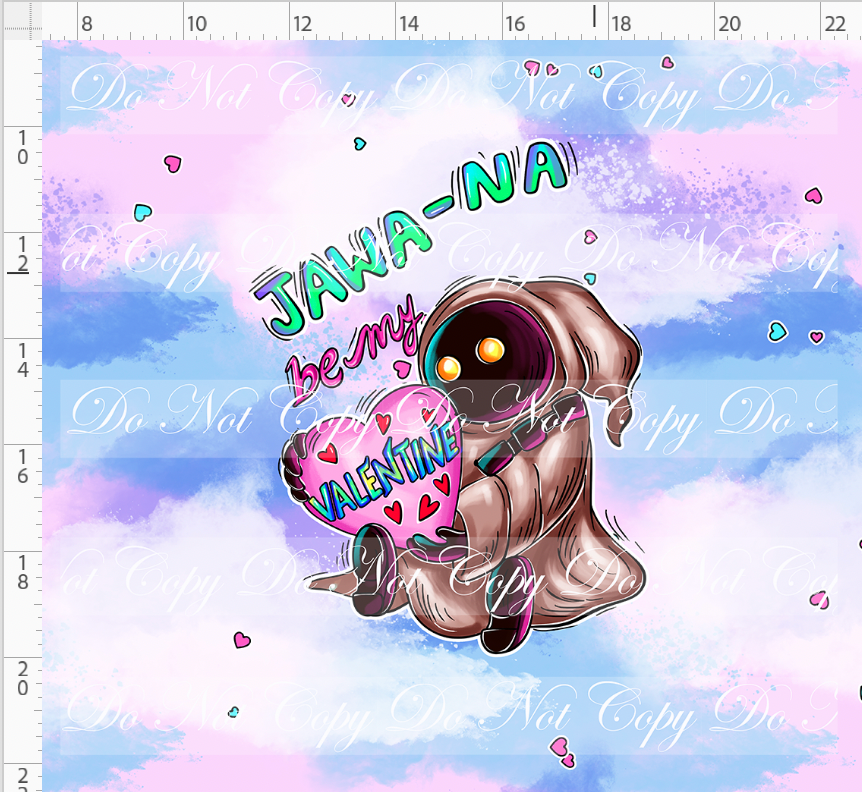 Valentine Star Doodles-Panel-Pink-Jawana-adult