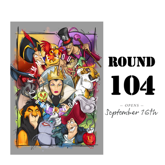 Villains Sketch - Full Size Blanket Panel 58W x 72H