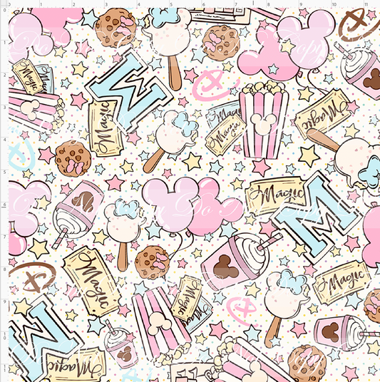 Vintage Confections - Main Toss - Regular Scale - Dot Background