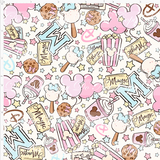 Vintage Confections - Main Toss - Small Scale - White Background