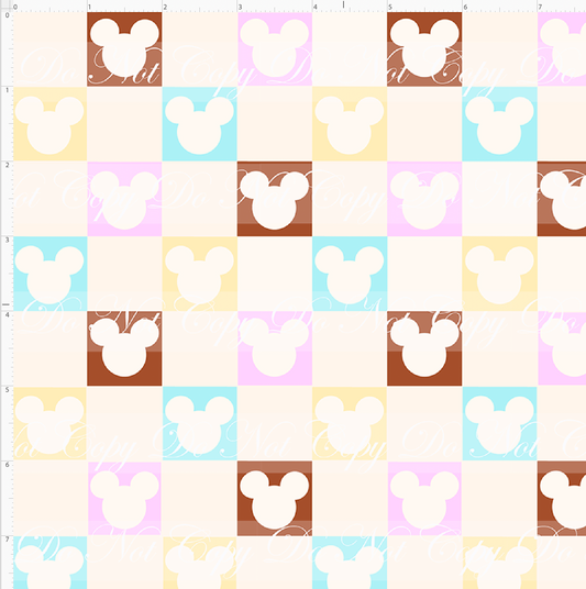 Vintage Confections - Mouse Checkerboard - Vintage White