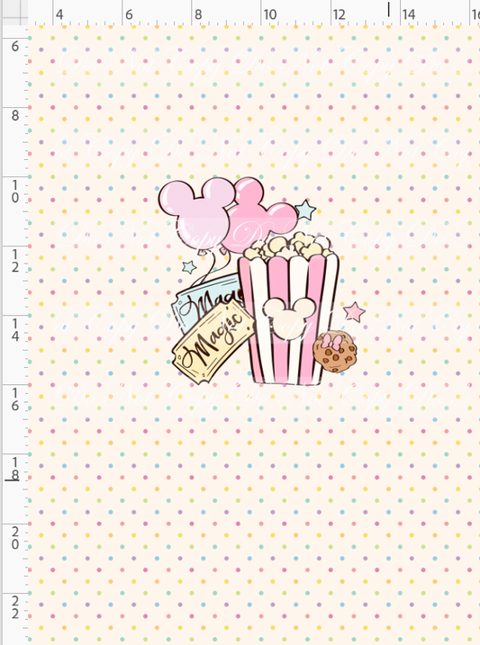 Vintage Confections - Panel - CHILD - Dots Background