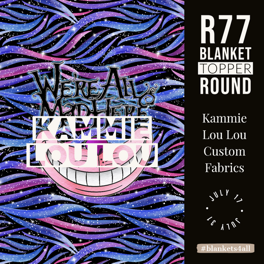 We're All Mad Here - Full Size Blanket Panel 58W x 72H