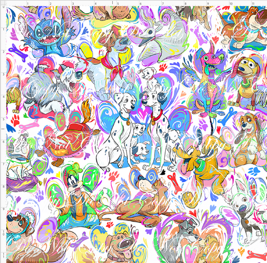 Who Let The Dogs Out - Main - White - Regular Scale