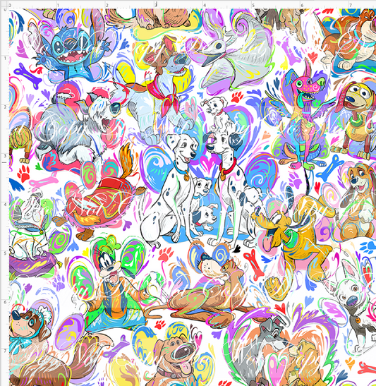 Who Let The Dogs Out - Main - White - Small Scale