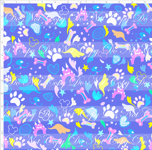 Who Let The Dogs Out - coord - burple - regular scale