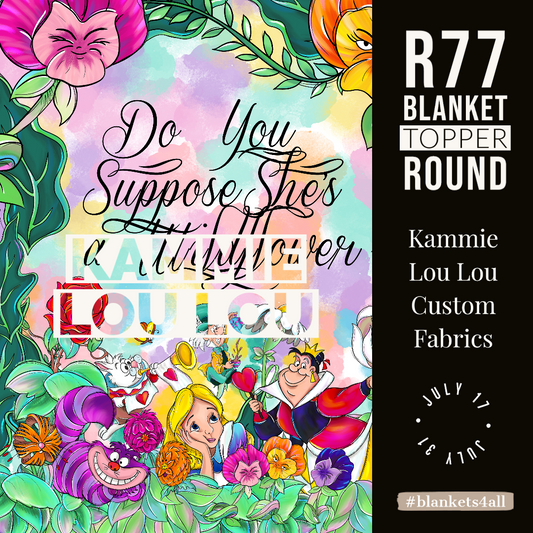 Wildflower - Full Size Blanket Panel 58W x 72H