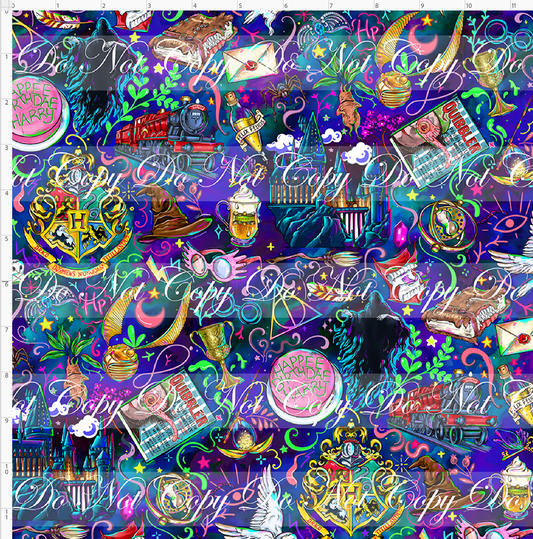 Wizards and Wonders - Elements - Navy - REGULAR SCALE