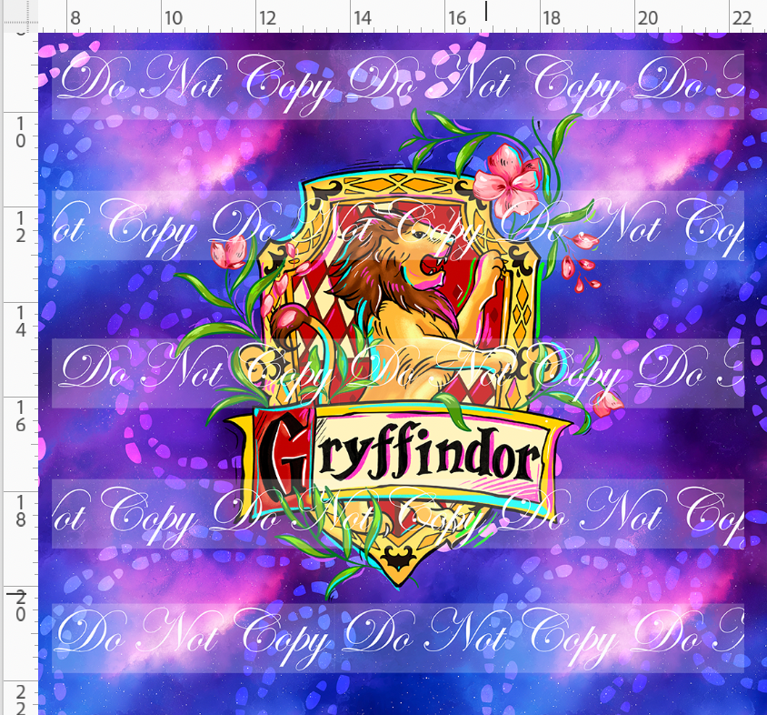 Wizards and Wonders - Panel - blue purple - Lion - ADULT