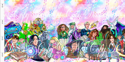 Wizards and Wonders - double border - pastel