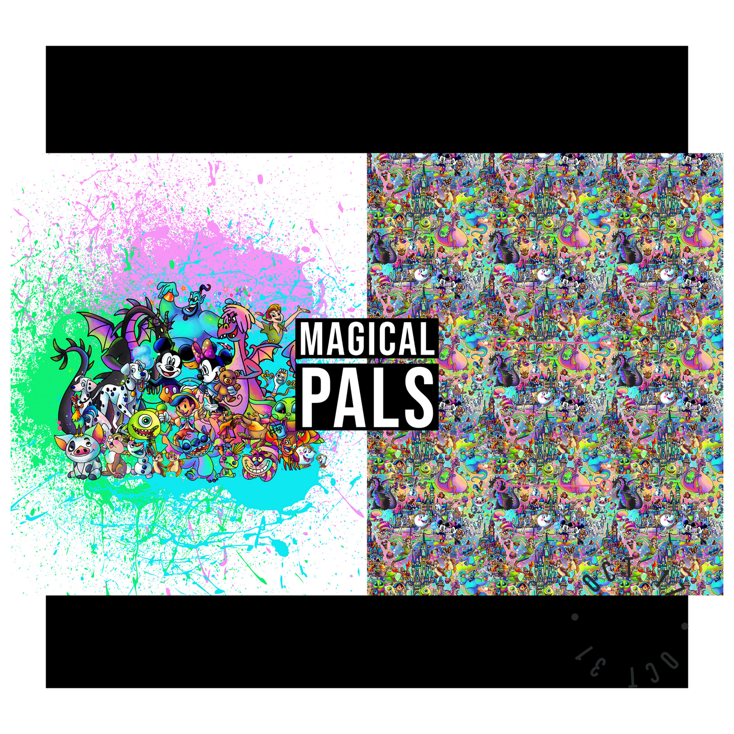 Magical Pals - Childrens Blanket Panel 58W x 36H