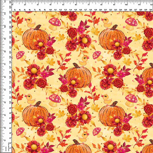 R117 Falling into Fall - Yellow Pumpkins