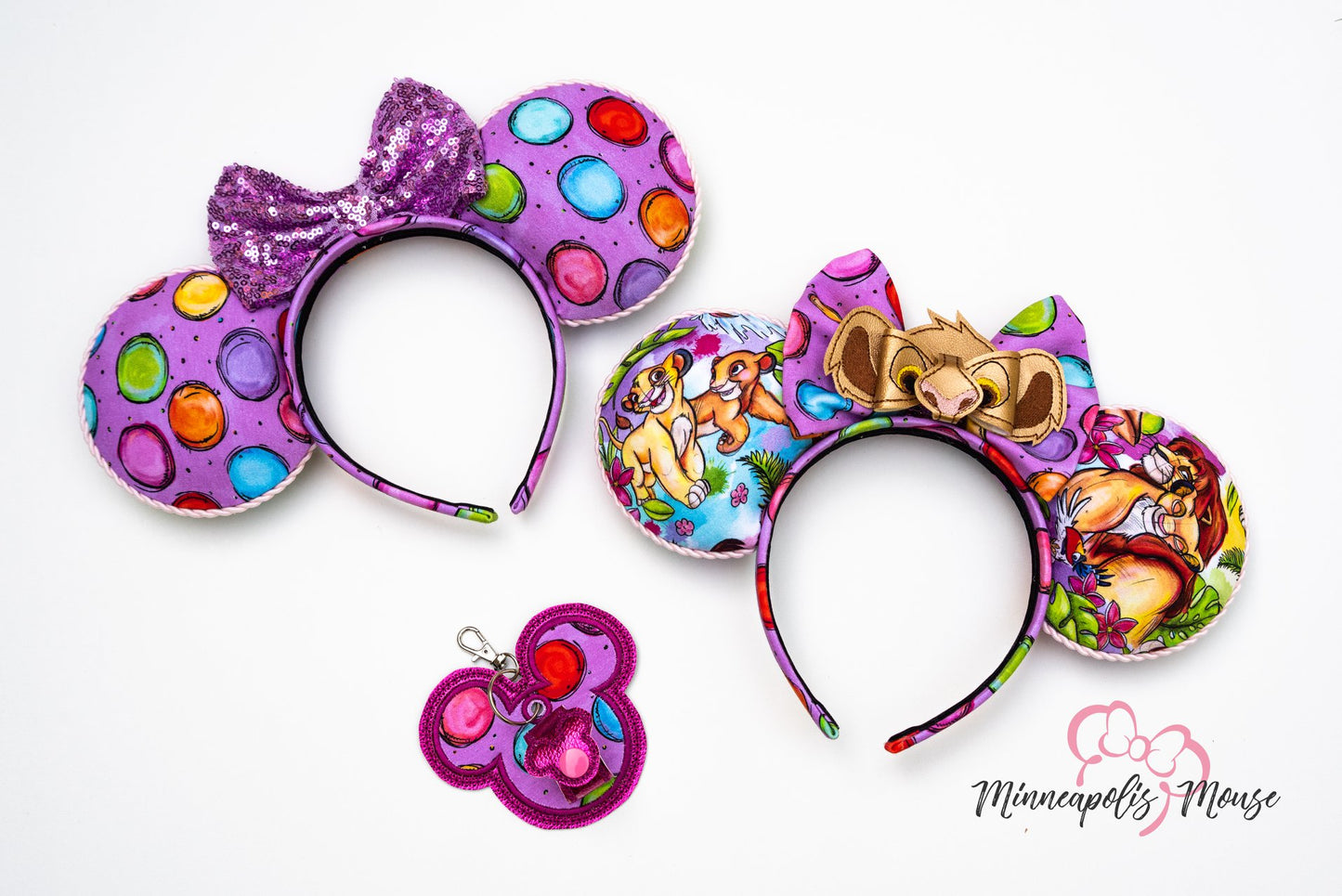 R119 Born to Be King - Lavendar Dots