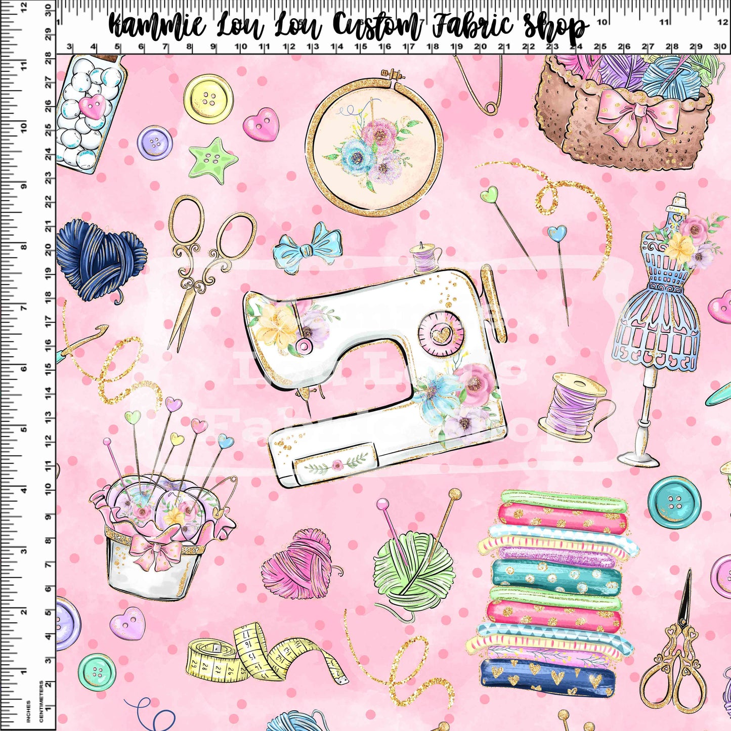 R119 Sew Magical - Pink Toss - 1