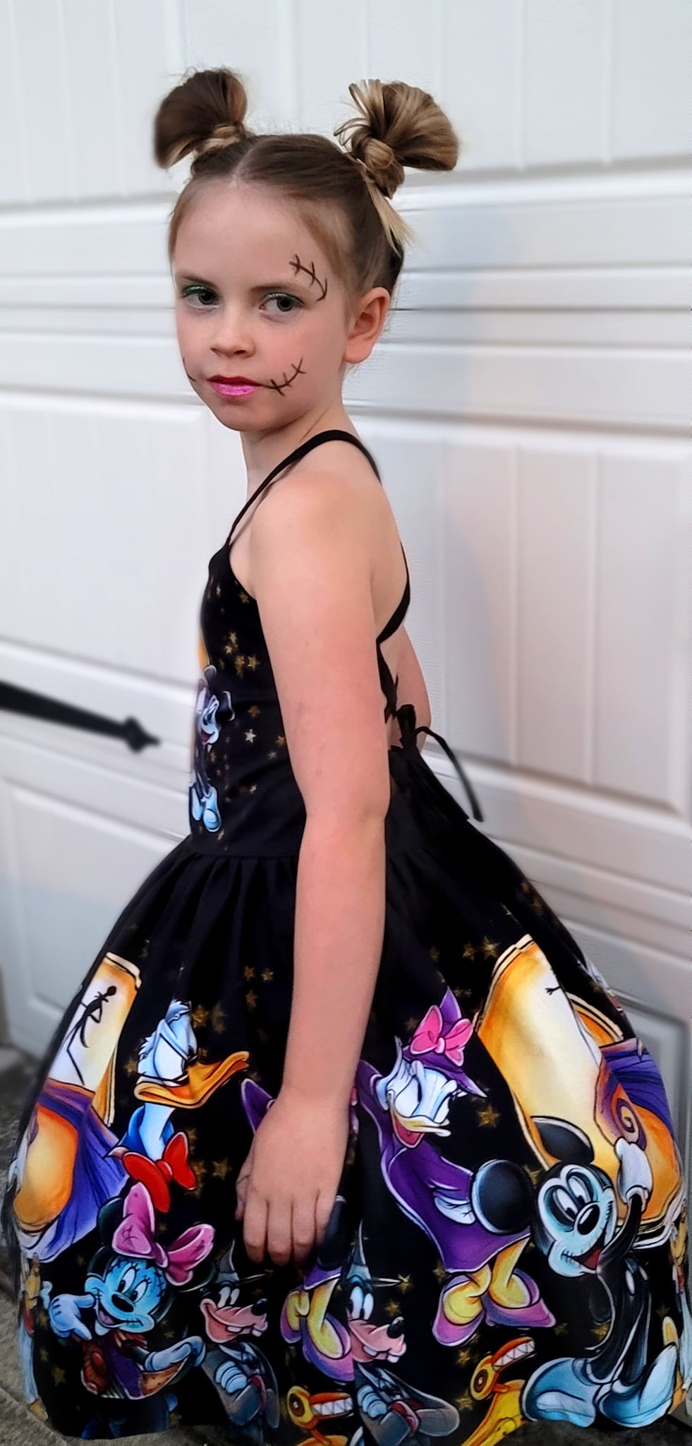 R119 Jack-O-Lantern - Double Border - Black