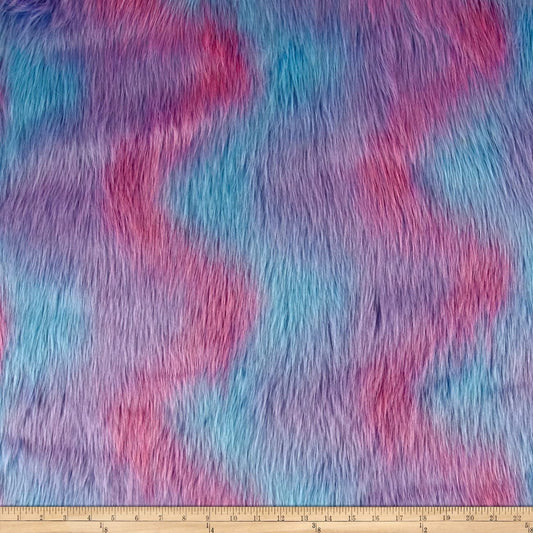 R77: Essentials : MINKY - Multi Luxury Shag Fur Cotton Candy