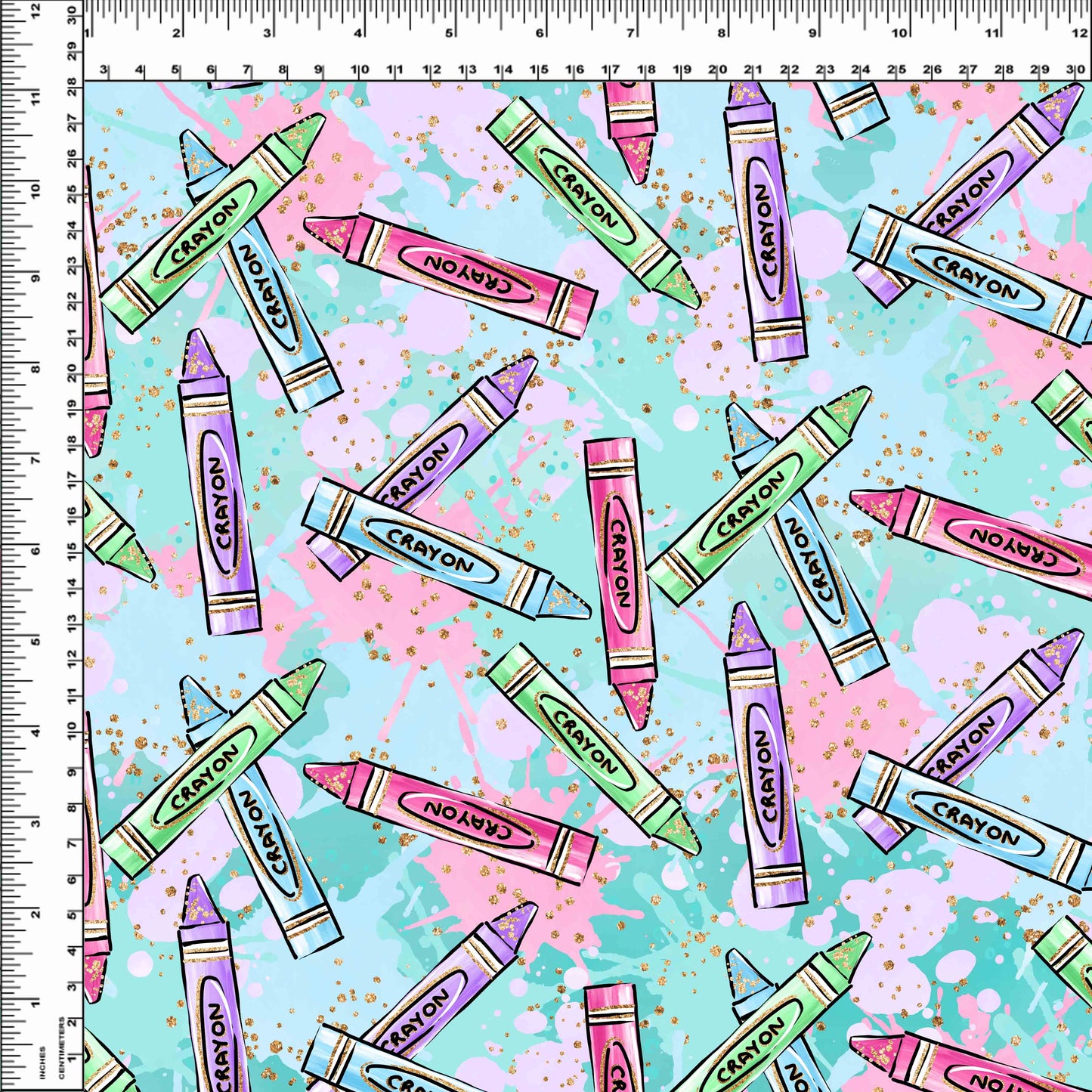 Art Class - Teal Crayons