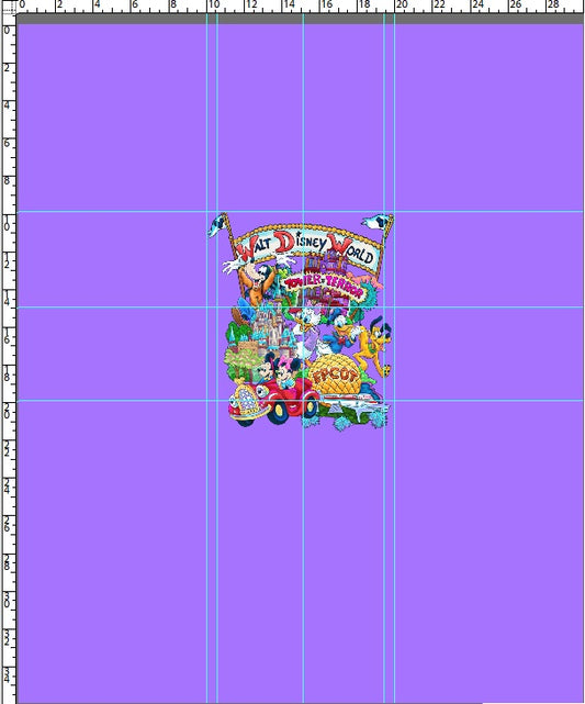 Around Town - Panel - Adult - Purple