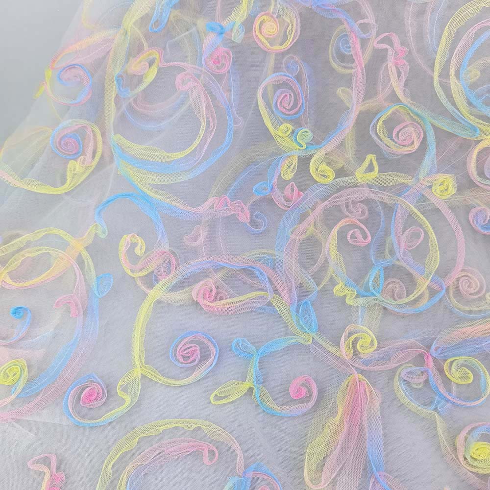 Tulle : Pastel Scroll