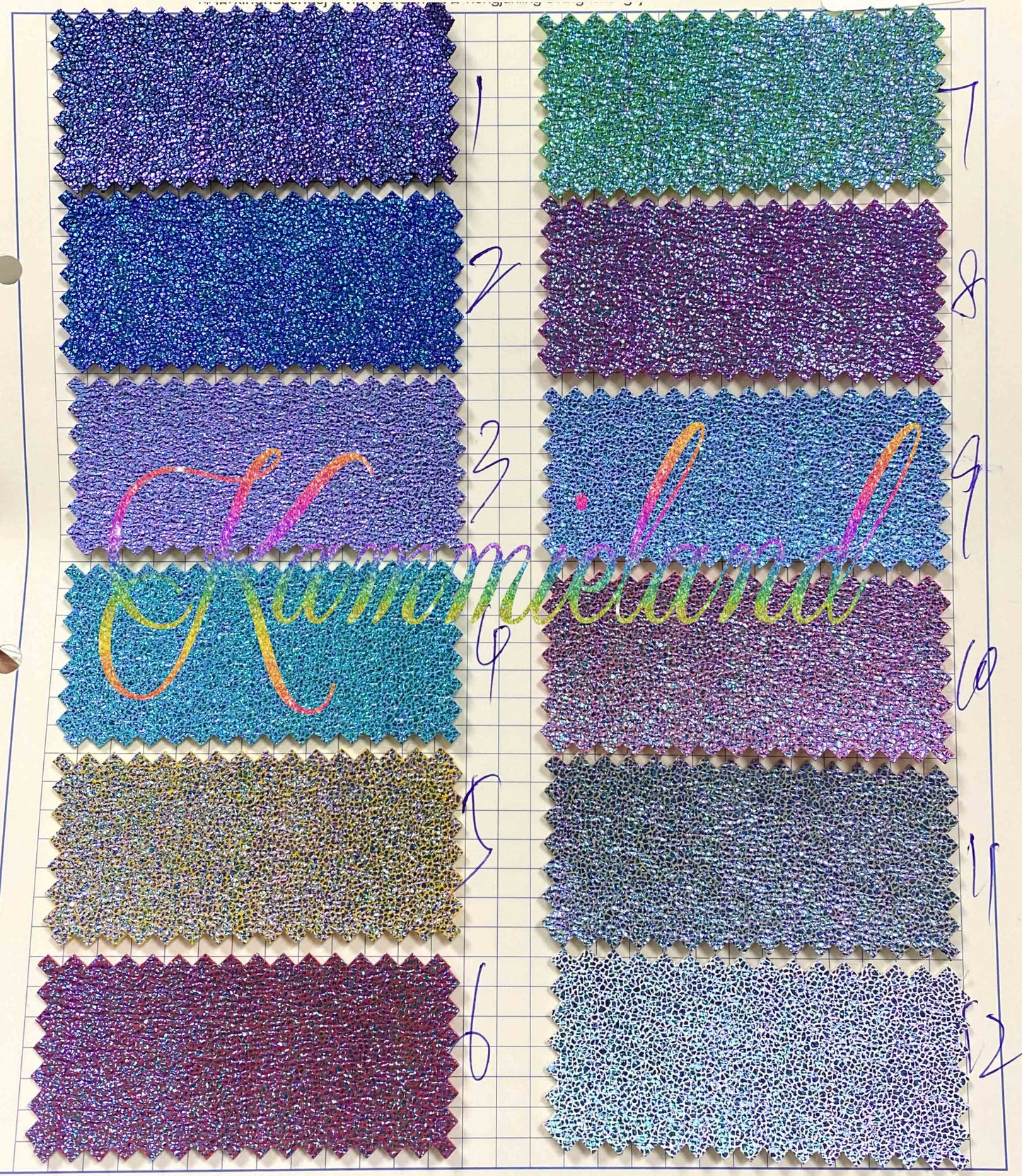 Open - Bag Makers Delight - Iridescent Jewel Leatherette (556)