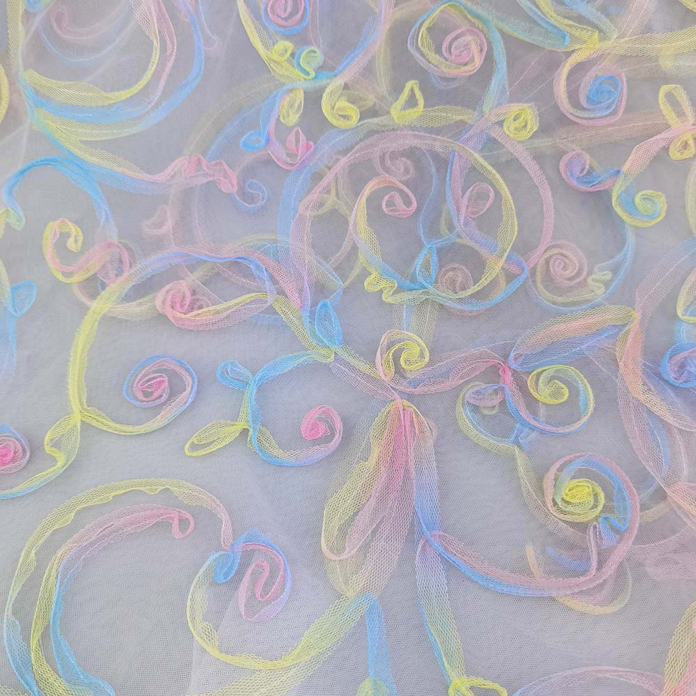 Tulle : Pastel Scroll