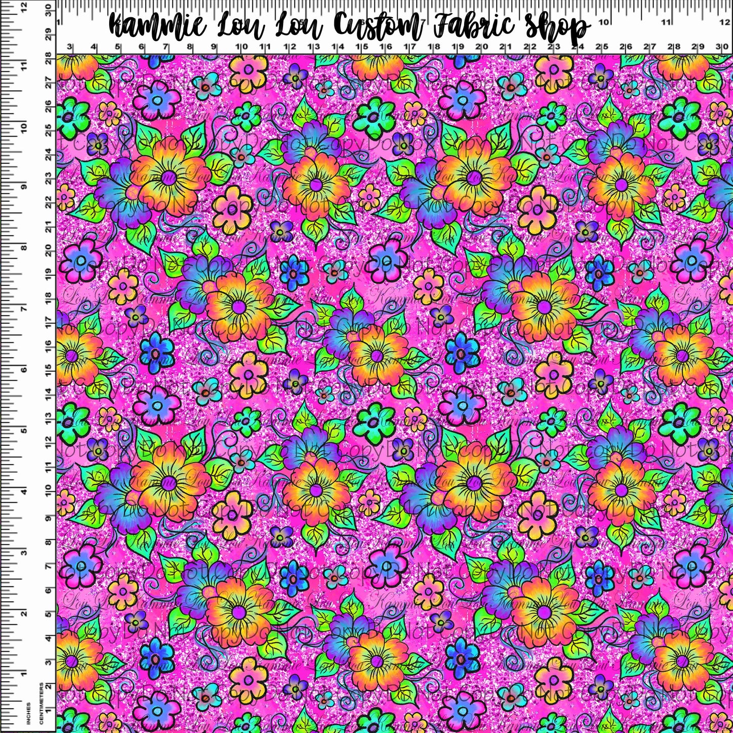 Kissed by a Frog - Floral - PINK - Tiny Scale