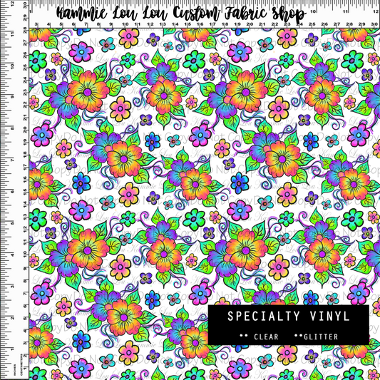 R104 Kissed by a Frog - Floral - Specialty Vinyl