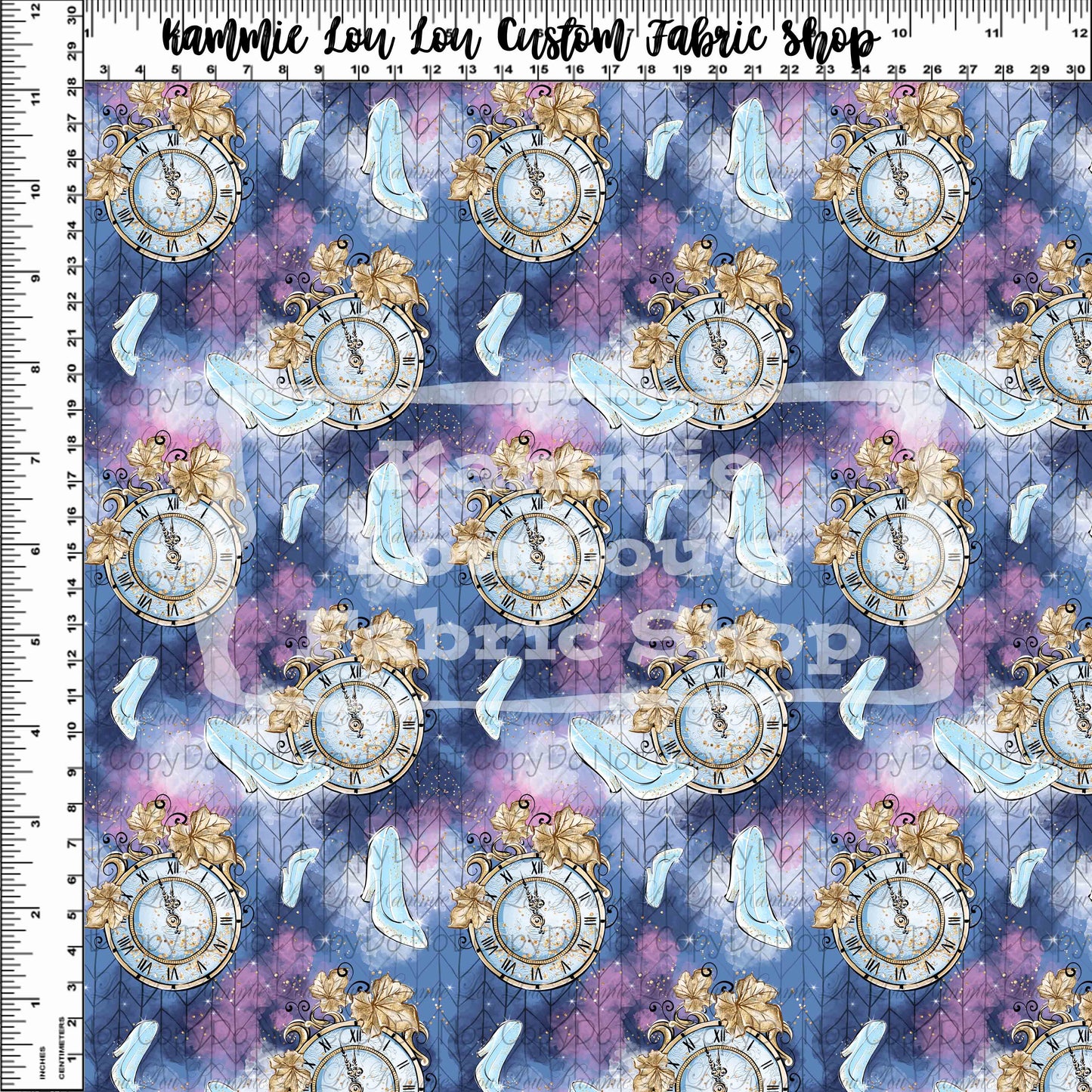 Midnight Hour - Clock & Shoes - Blue