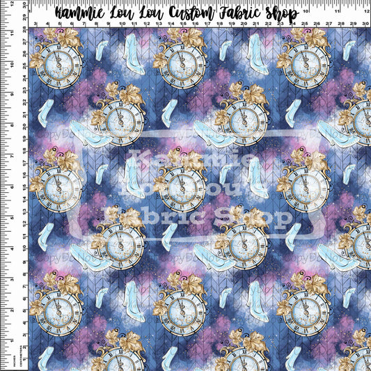 Midnight Hour - Clock & Shoes - Blue