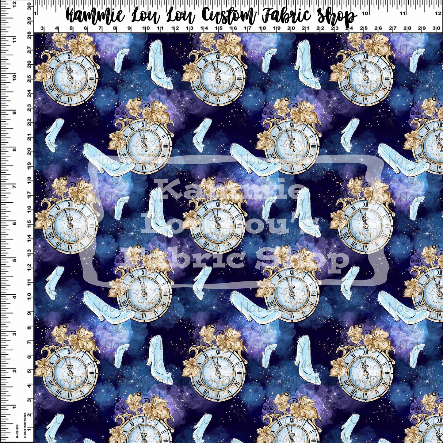 Midnight Hour - Clock & Shoes - Navy