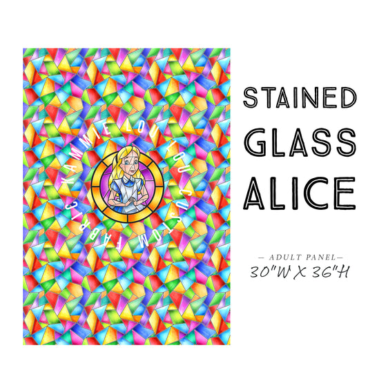 Stained Glass Alice - Panel - ADULT - GIRL