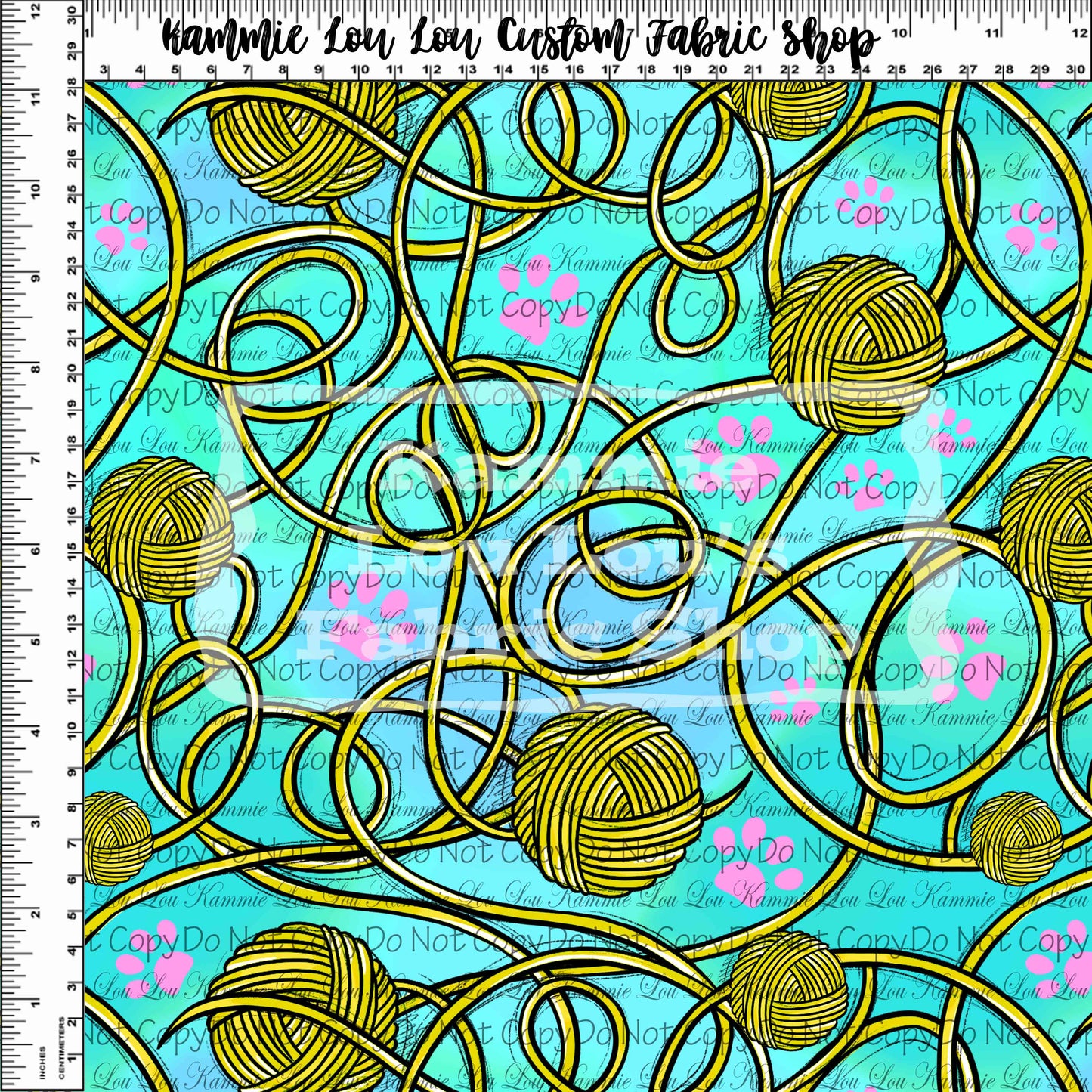 R111 : Pawsitively Purrrfect - Yarn - Teal