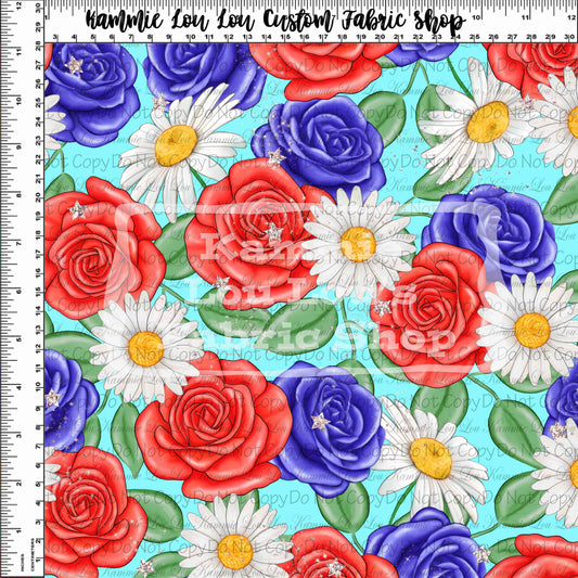 R112 Let Freedom Ring - Bright Floral Toss