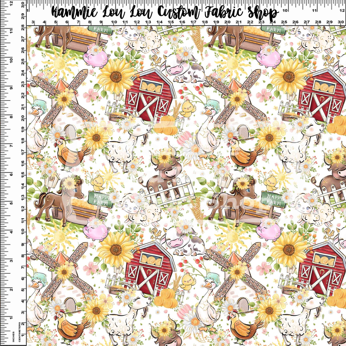 R113 : Farm Days - Main Toss - White - Small Scale