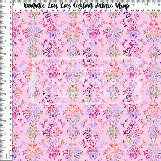Charmed Florals - Pink Damask