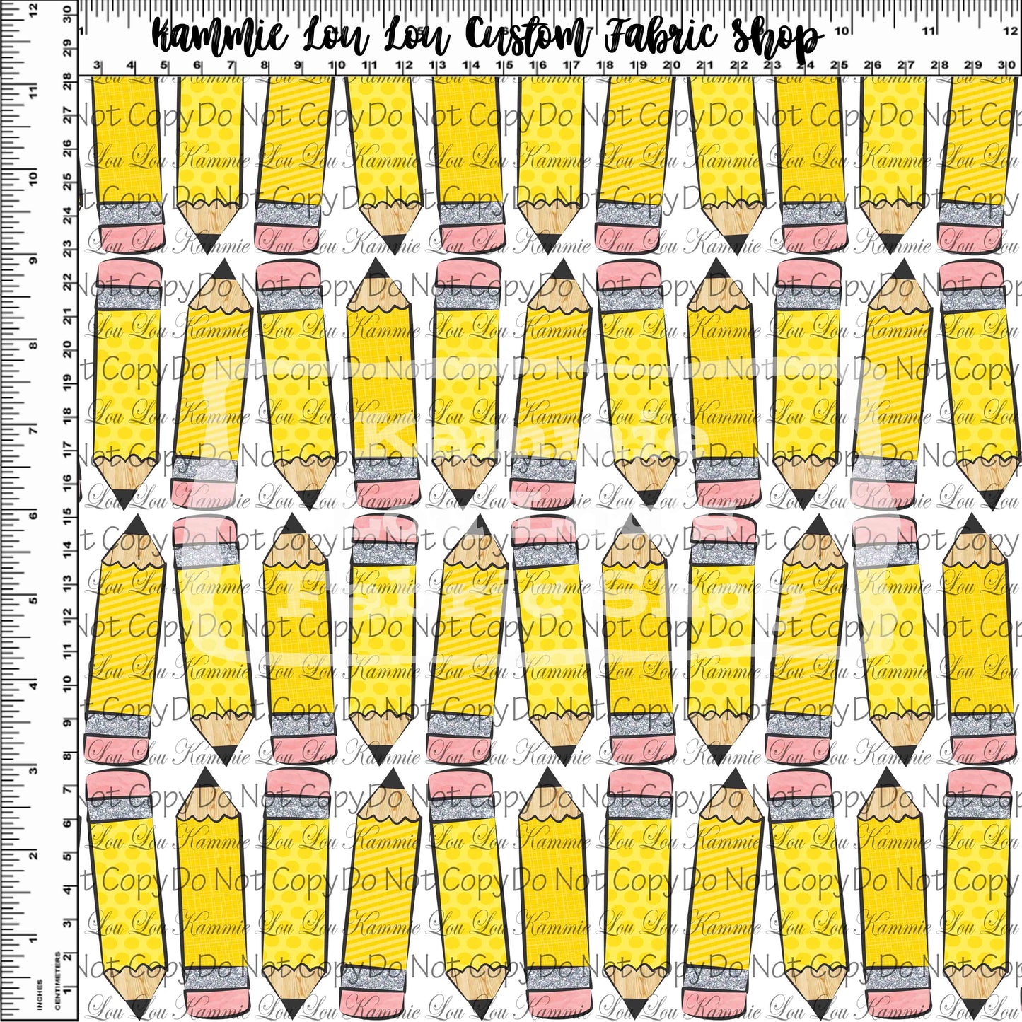 R115 - Back to School 2022 - Pencils on White - Regular Scale