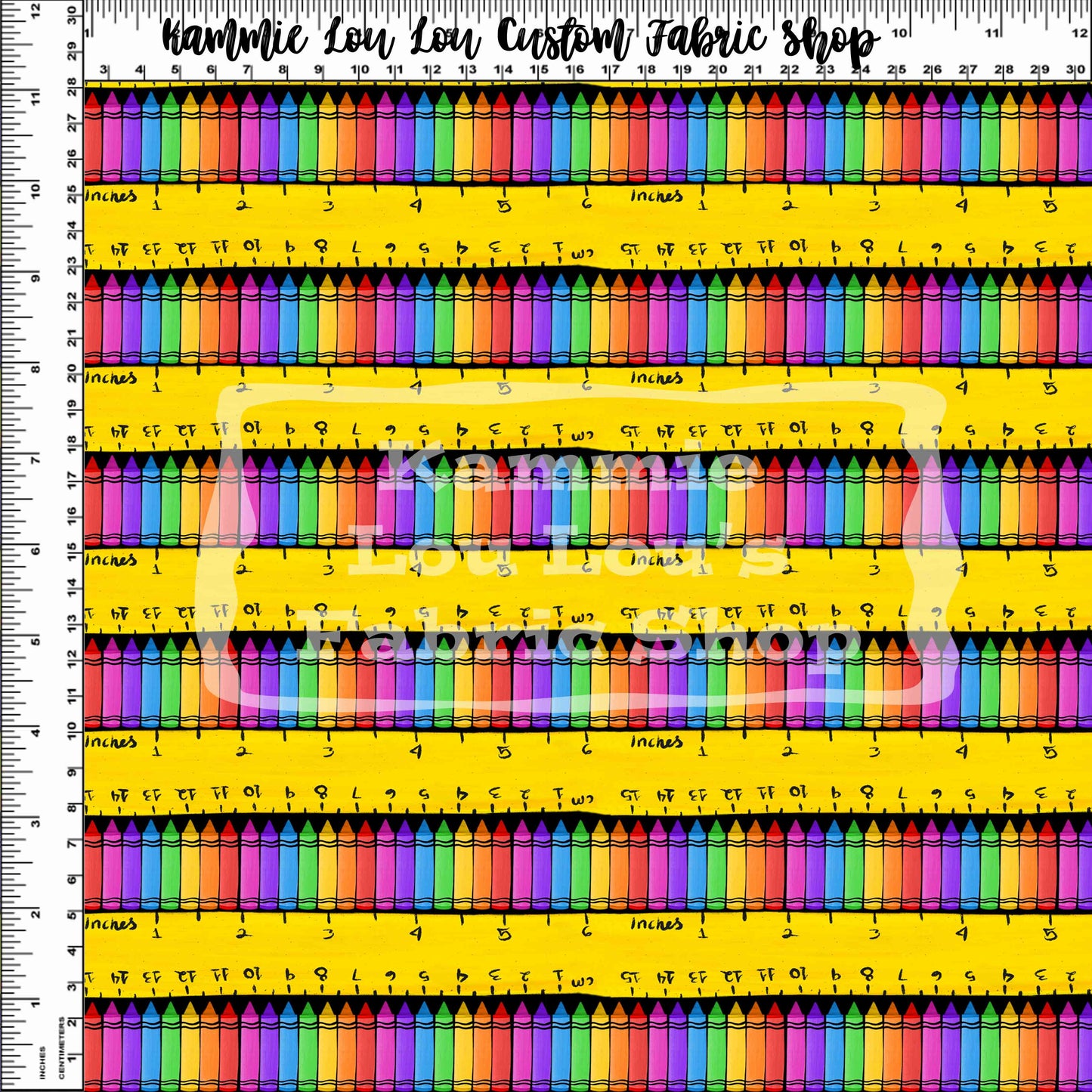 R115 - Back to School 2022 - Ruler & Crayon Stripes