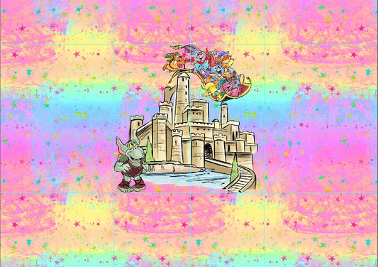 R115 Bouncing Bears - Panel - CHILD - Rainbow