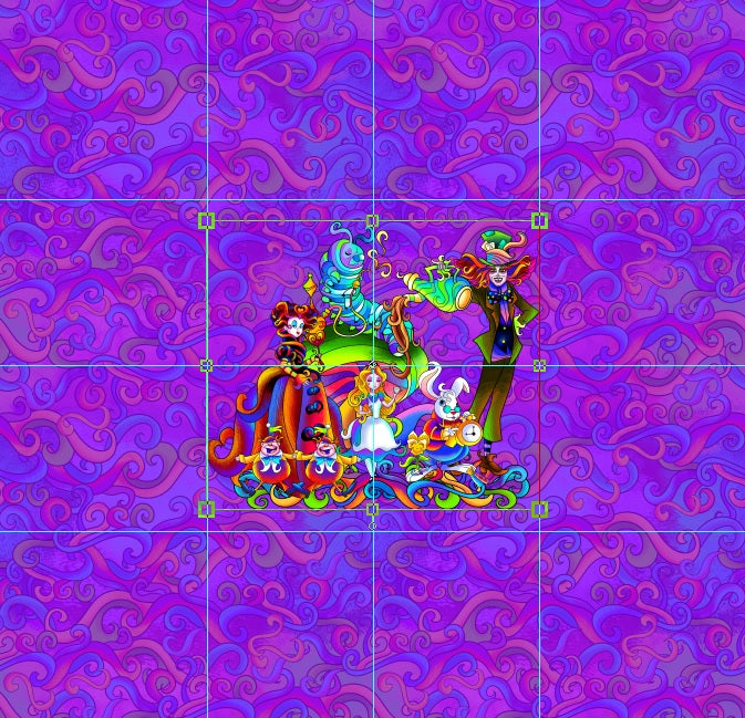 R115 Psychedelic Tea Party - Panel - ADULT - Whole Crew