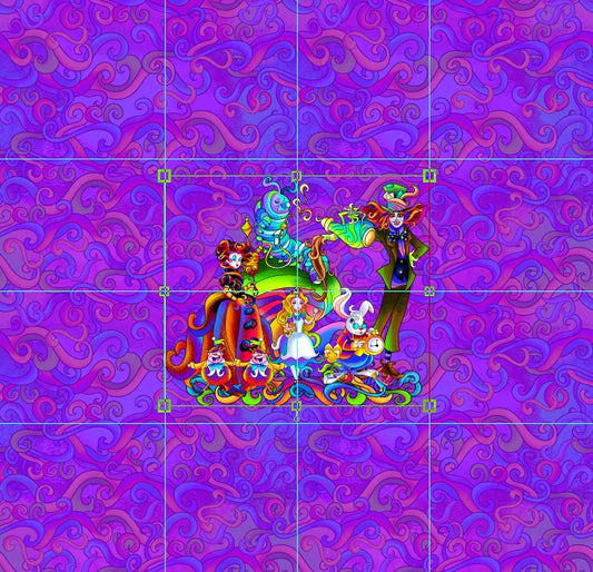 R115 Psychedelic Tea Party - Panel - Kid - Whole Crew