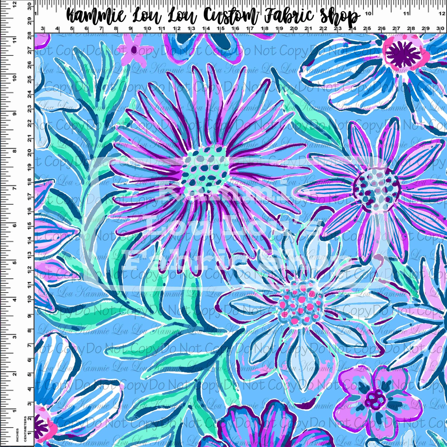 R116 Lillie 2022 - Blue and Purple Floral
