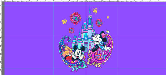 Paisley Mouse - PANEL - ADULT - PURPLE