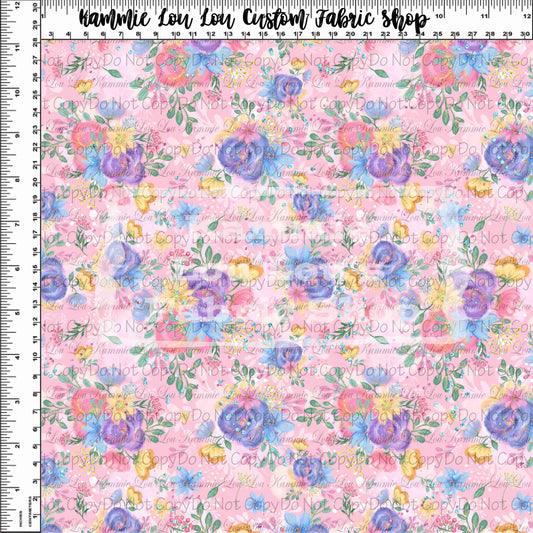 R116 : Queen Bee - Pink Flowers