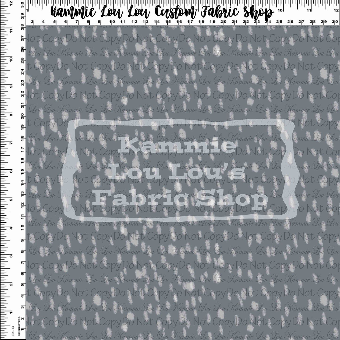 R117 Vintage Dino - Grey Dots