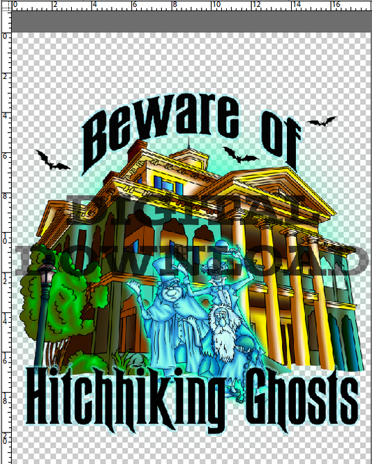R118 - Not So Haunted Halloween - Ghosts Beware - Digital Download PNG Transparent
