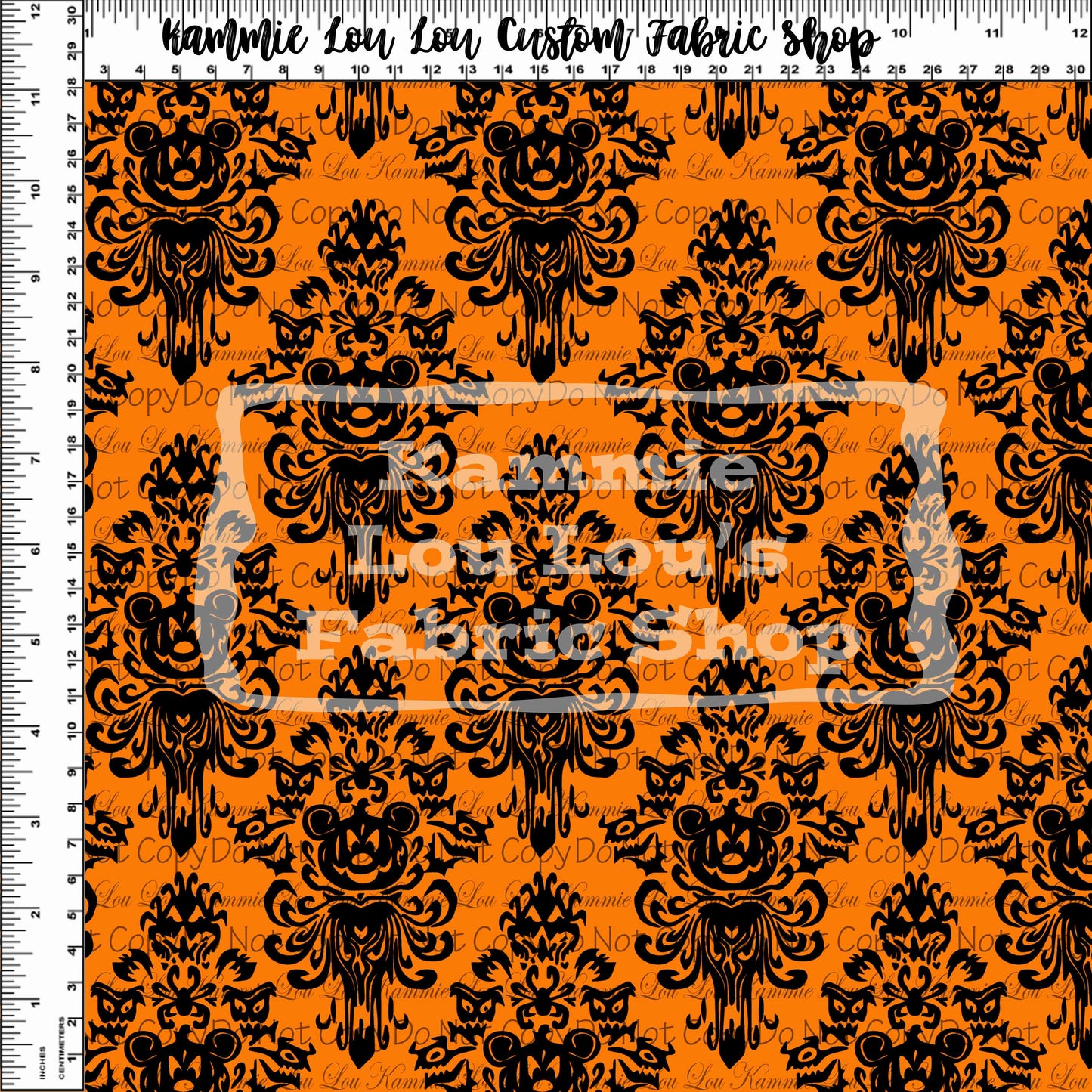 R118 - Not So Haunted Halloween - Wallpaper - Orange