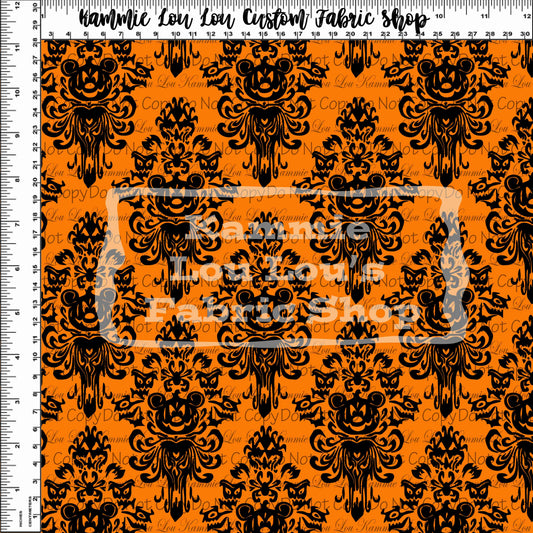 R118 - Not So Haunted Halloween - Wallpaper - Orange