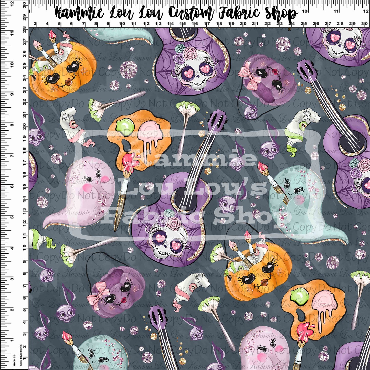 R118 School of Ghoul - Guitar Toss Grey