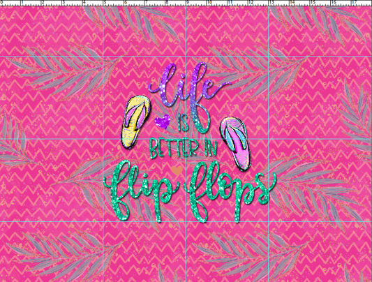 R119 Pool Party - Flip Flop Life Panel - CHILD